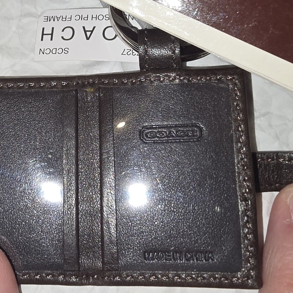 Coach Burgundy and Black Keychain - Picture 4 of 7